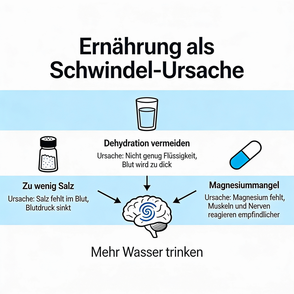 Ernährung als Schwindel Ursache
