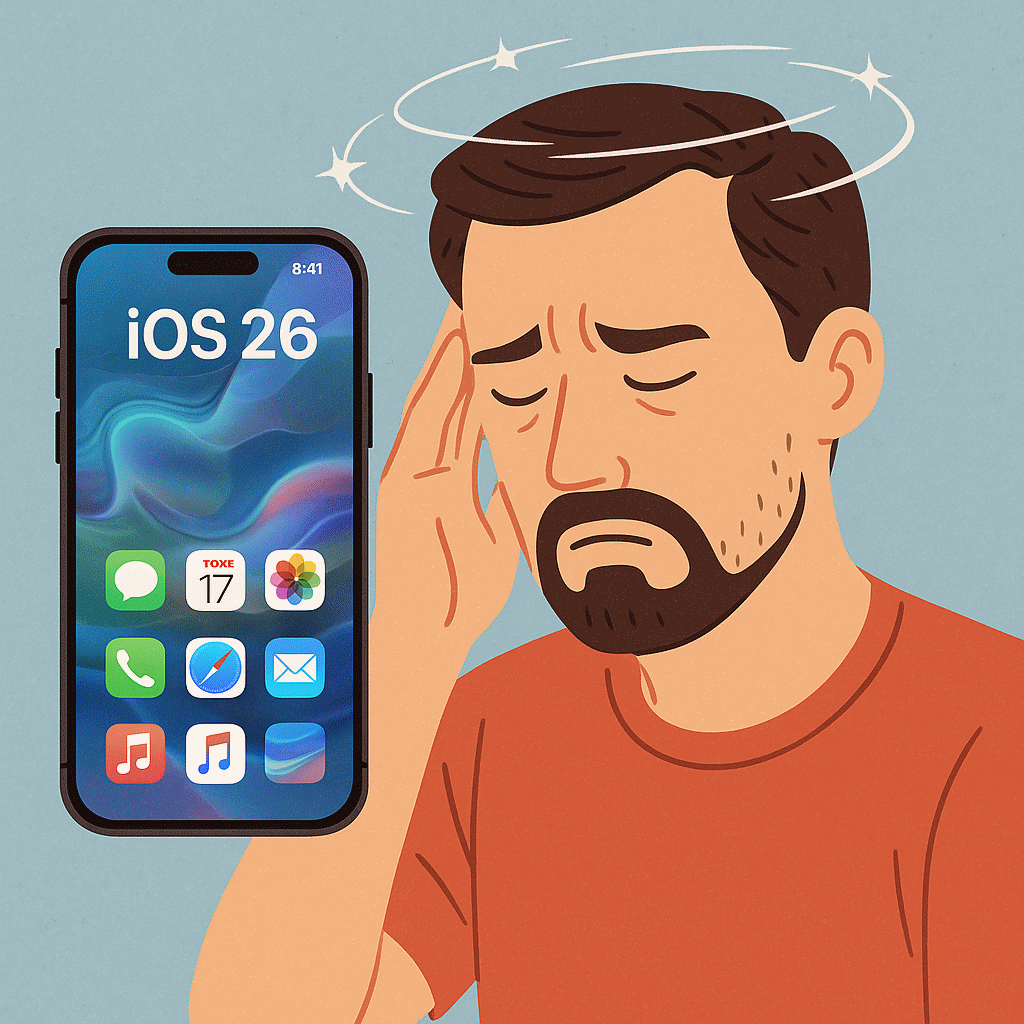iOS 26 Liquid Glass: Schwindel, Benommenheit & Tipps zur Linderung